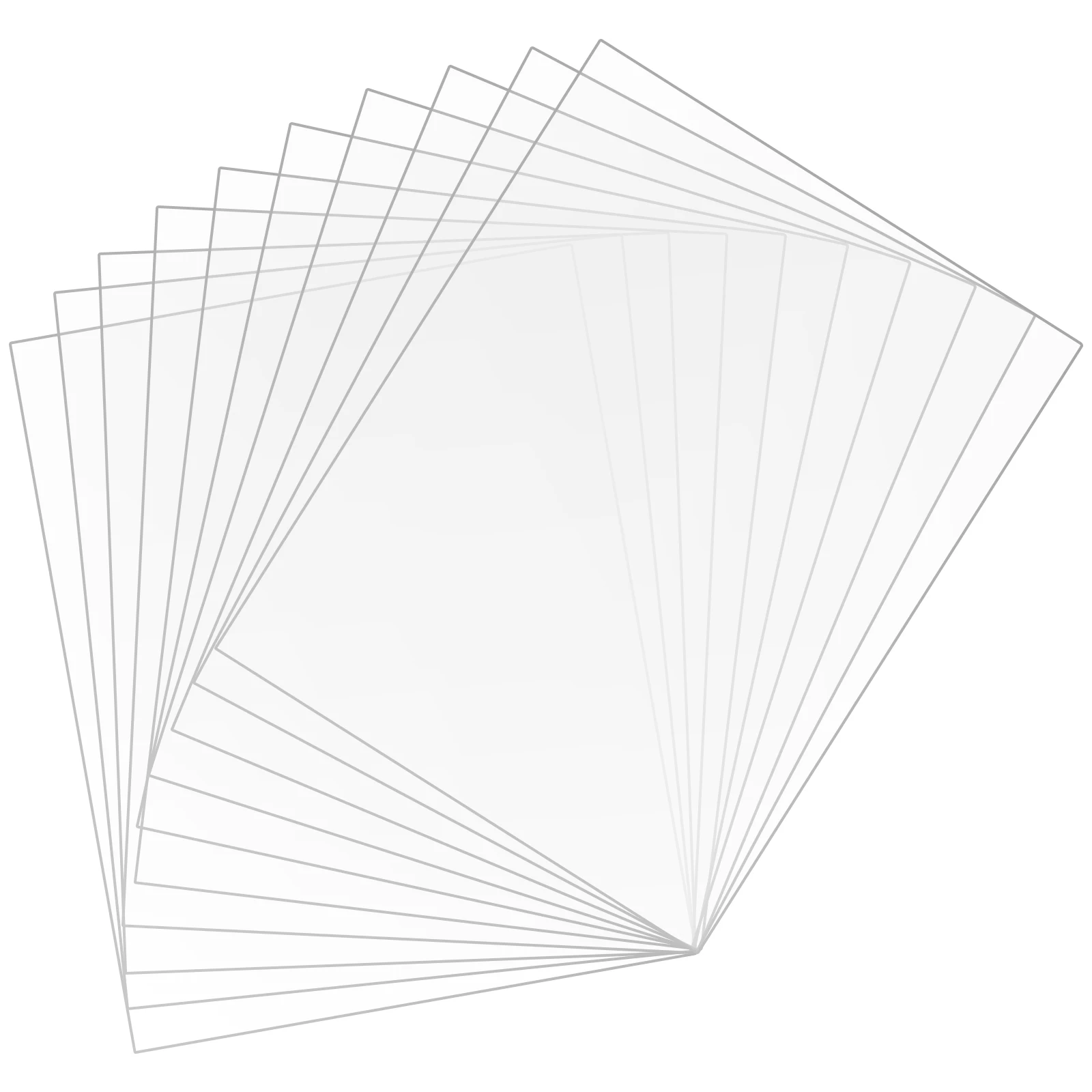 

10pcs Clear Painting Plastic Boards Photo Display Sheets for Crafts Transparent Picture Framing Supplies Durable Lightweight