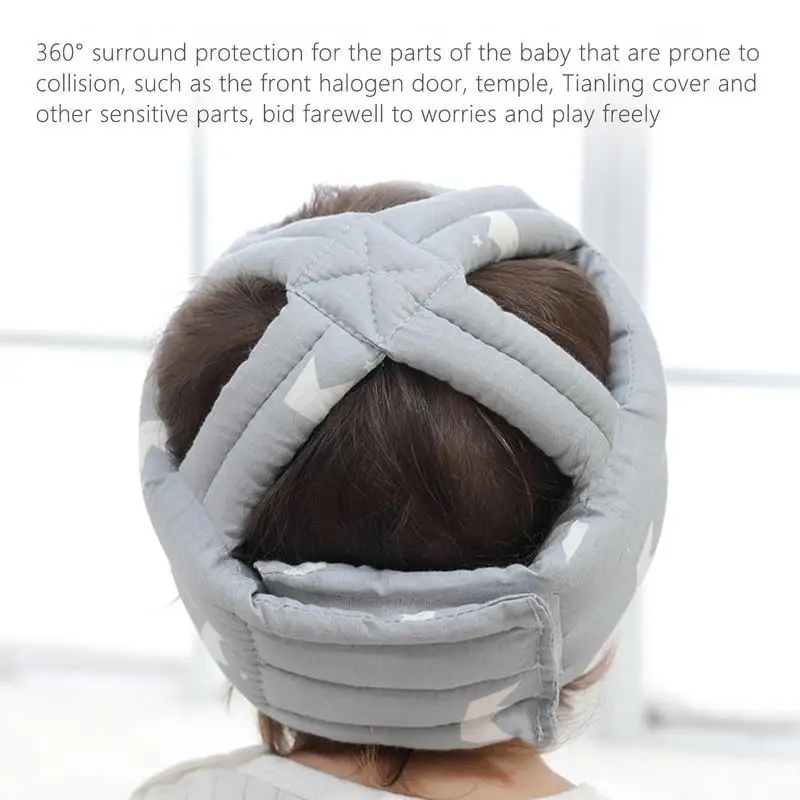 Toddler Anti-fall Head Protector Children Learn To Walk Crash Cap With Ventilation Holes Baby Safety Helmet Protection Headgear