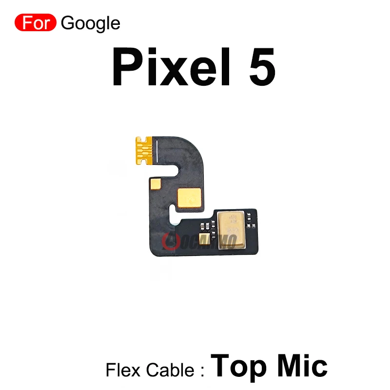 Para Google Pixel 6 7 5 micrófono superior Cable flexible de teléfono piezas de repuesto de reparación de micrófono