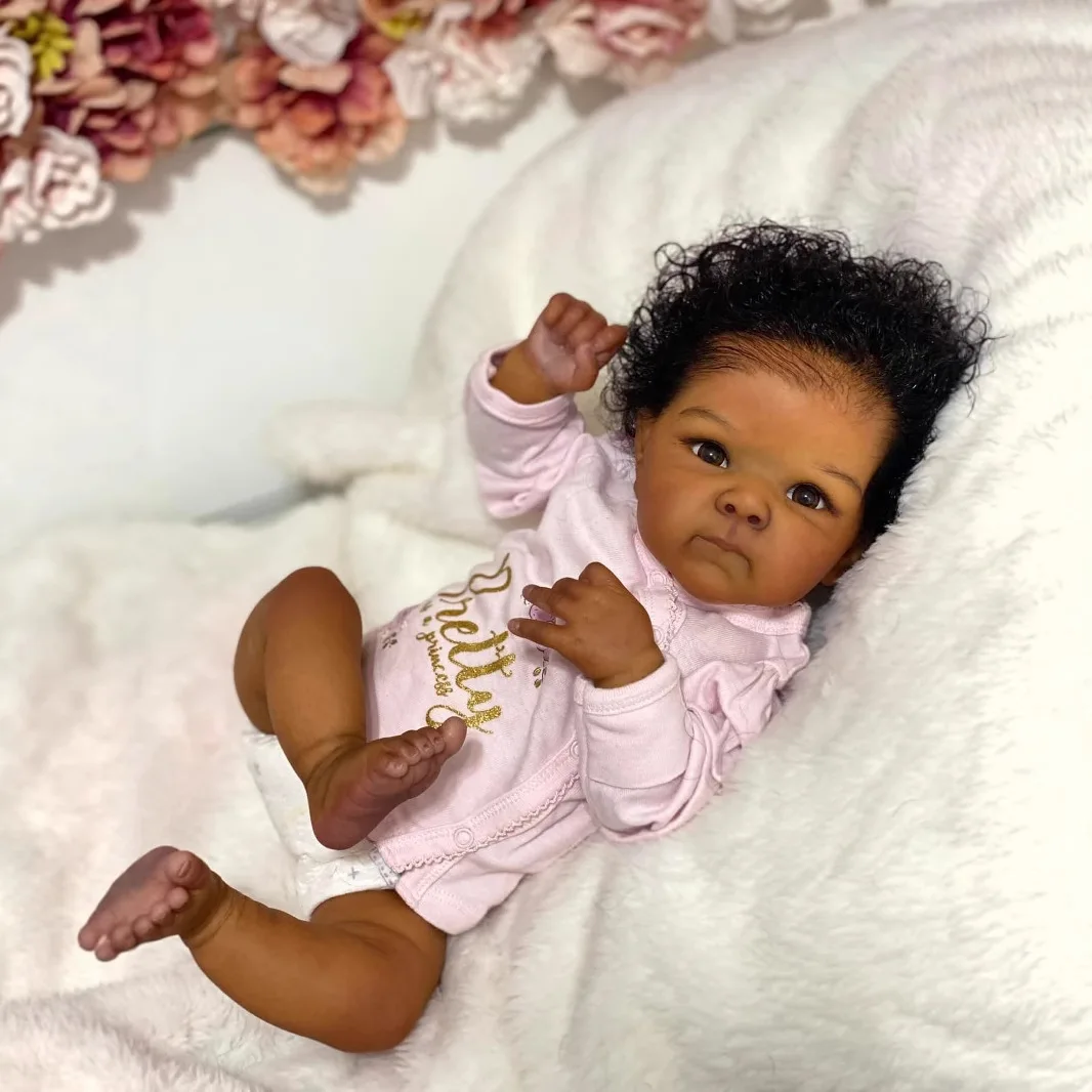 Bettie Finished Painted Silicone Baby Dolls Lifelike Girl Collectibles DIY Reborn Artist Christmas Gift Realistic Touch Newborn