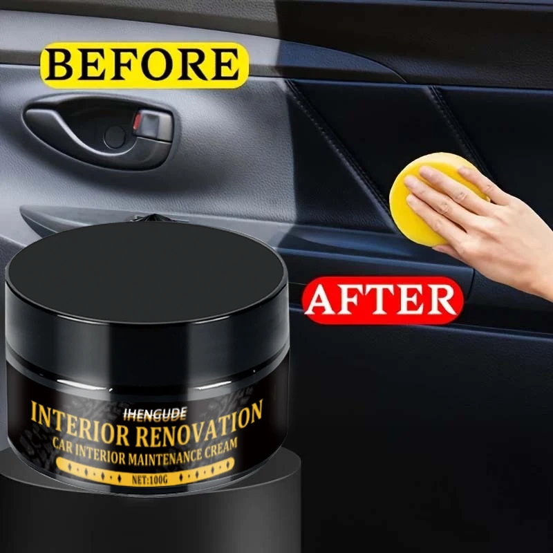 1 ชิ้น 120g รถตกแต่งภายใน WAX-ชิ้นส่วนพลาสติก Update,ภายใน Glitter WAX,ป้องกันยาง, รถสีดําสีเหลืองซ่อมและ NANO Crystal Layer-ได้อย่างมีประสิทธิภาพลบรอยขีดข่วน,ซ่อมสูตร,ภายในป้องกัน |     พื้นผิวเรียบ |     ชั้นนาโนคริสตัล