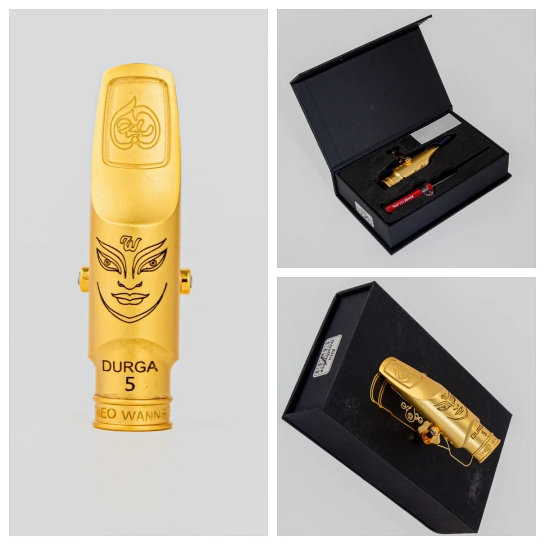 

USA Professional Tenor Soprano Alto Saxophone Metal Mouthpiece, Gold Plated Pieces Accessories, High Quality, Size 56789