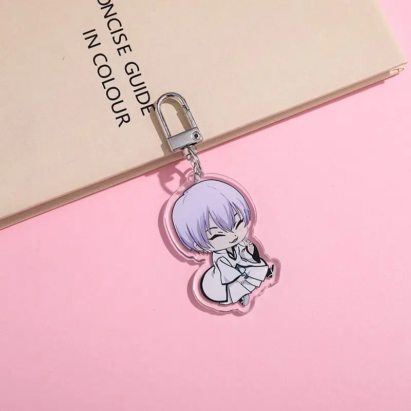 Anime BLEACH Acrylic keychain accessaries Cartoon funny Bag Pendant Gift cute bag charm Keyring Friends Fans Gifts