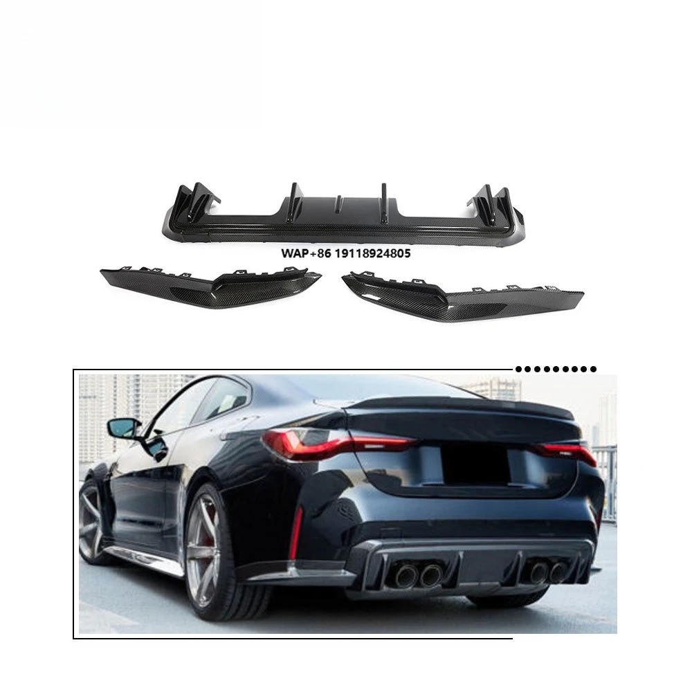 

M4 Carbon Fiber Rear Lip Bumper Diffuser for B-MW G82 G83 M4 2021-2023
