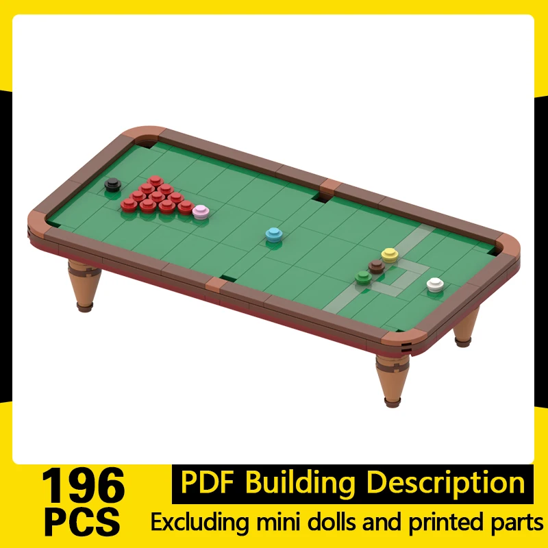 

City Street View Model MOC Building Bricks Medium Snooker Table Modular Technology Gifts Holiday Assemble Children Toys Suit