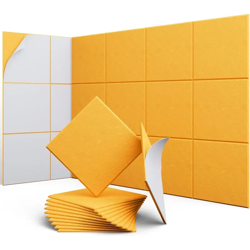 High Density Large Acoustic Wall Panels Decorative For Wall Home Office Soundproof Felt Wall Tile Bulletin Cork Boards Wallpaper view 4