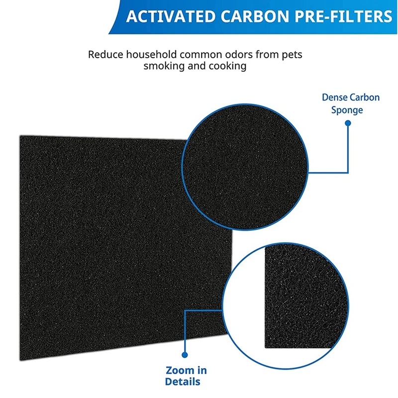 New 3304899 HEPA Filter For Coway AP1512HH AP-1512HH Mighty Air Purifiers, Filter 3304899, 2 HEPA Filters & 6 Pre-Filters