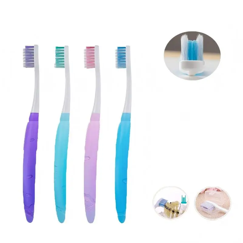 Adult Nano Silicone Toothbrush Gentle Ultra Soft Fine Bristles Oral Hygiene Deep Clean Dental Brush for Gingival Sensitivity