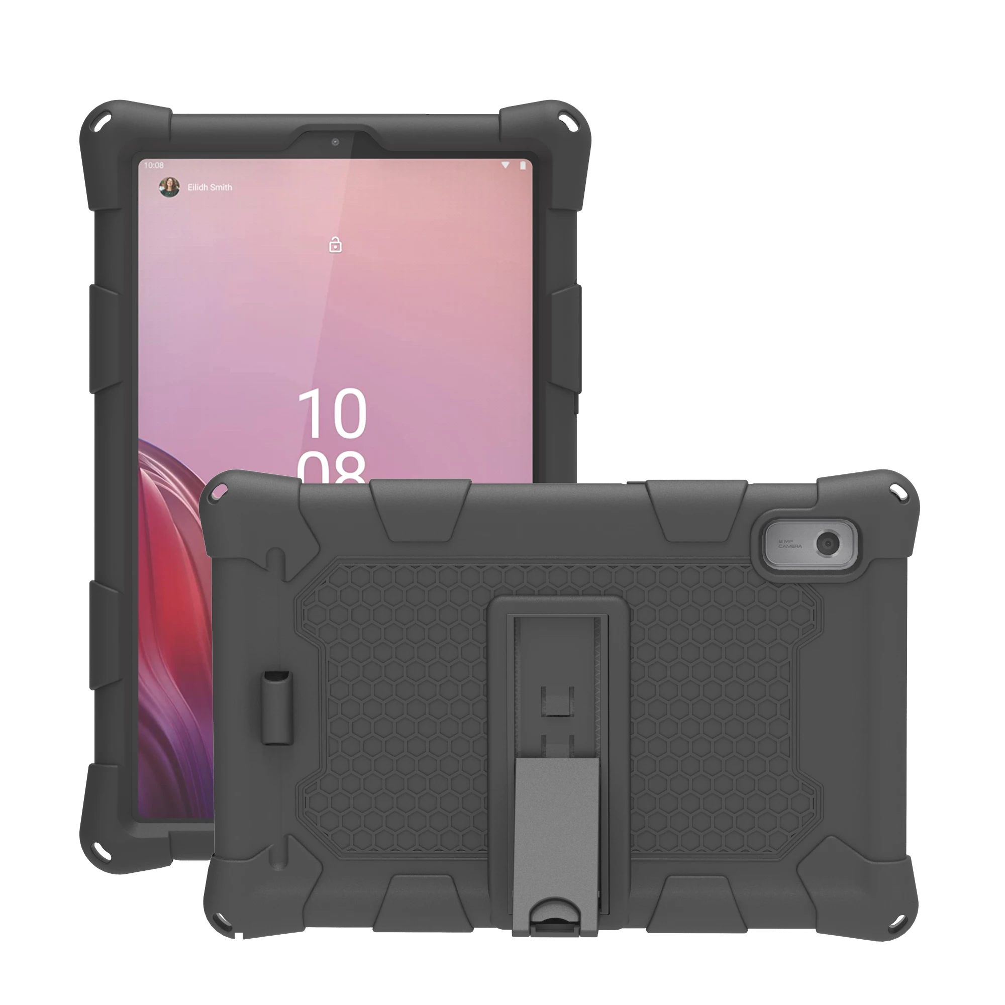 Case For Lenovo Tab P11 TB-J606F Tablet Stand Cover For M10 FHD Plus K10 TB-X606 TB-X505F TB-X605F Soft Silicon With Bracket