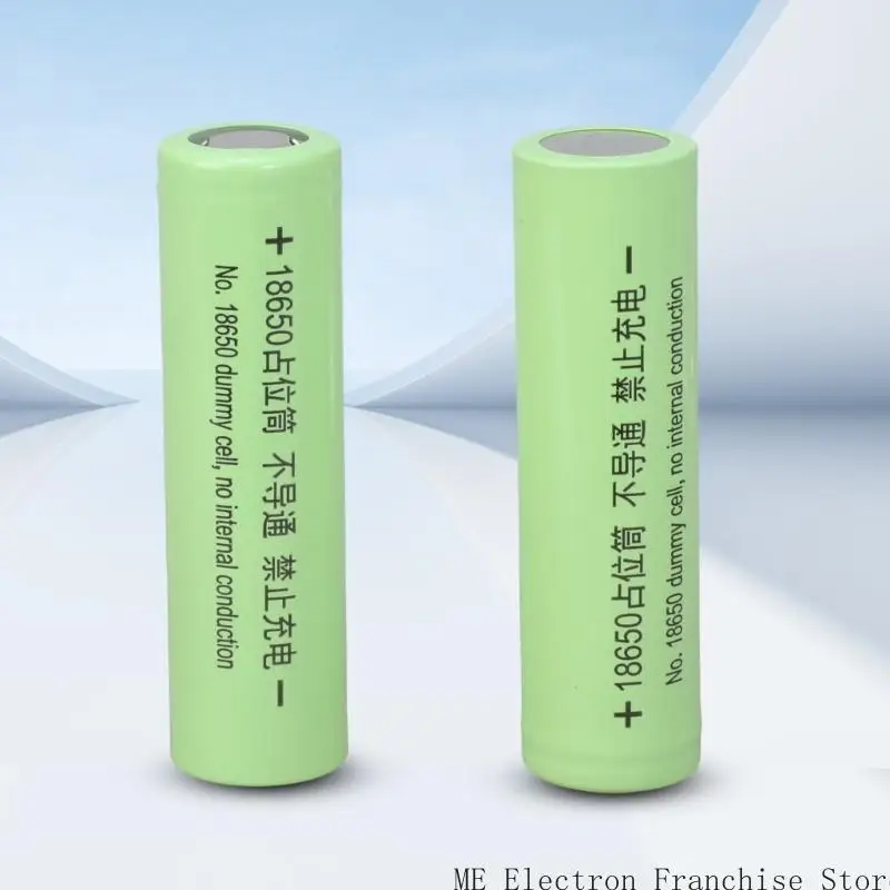 T5EA Iron 18650 Battery Shell Conductor 2-Unit Dummy Battery Placeholder Cylinder Safe Circuit Completion Quick Setups