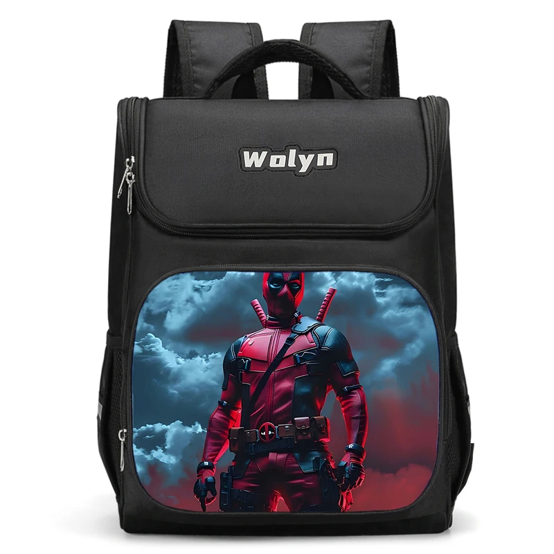 Large Deadpools Super Heroes Child Backpack Boy Girls School Bag For Men Women Traveling Backpack Durable and Multi Compartmen