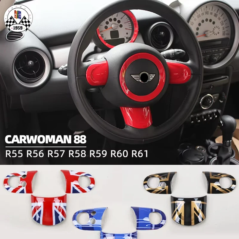 Auto Accessories Multi-functional  Steering Wheel Cover For Mini Cooper R55 R56 R57 R58 R59 R60 R61 (3PCS/SET)