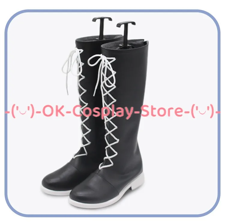 Rokudou Mukuro Cosplay Shoes Aniem HITMAN REBORN Cosplay Props PU Leather Shoes Halloween Boots Custom Made