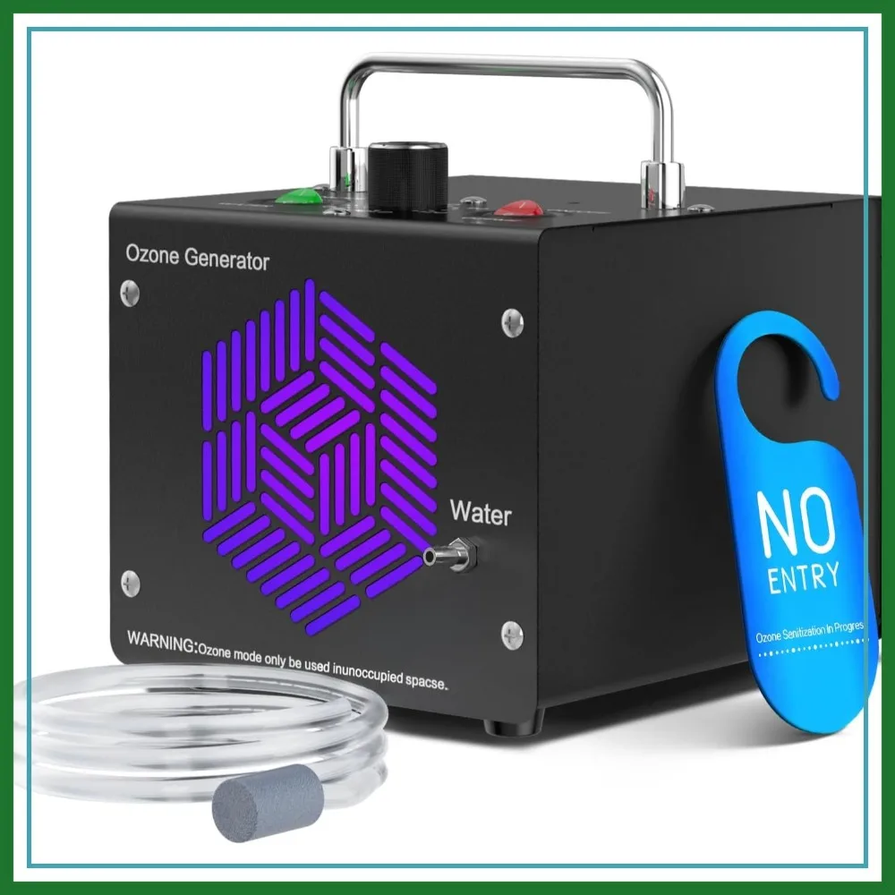 

Ozone Generator for Water & Air - O3 Air Purifier for Home & Car, Odor Removal for Smoke & Pet (Black)