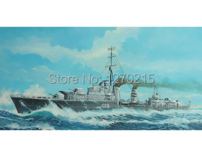 

Trumpeter 05758 1/700 Tribal-class destroyer HMS Zulu (F18)1941 plastic model kit