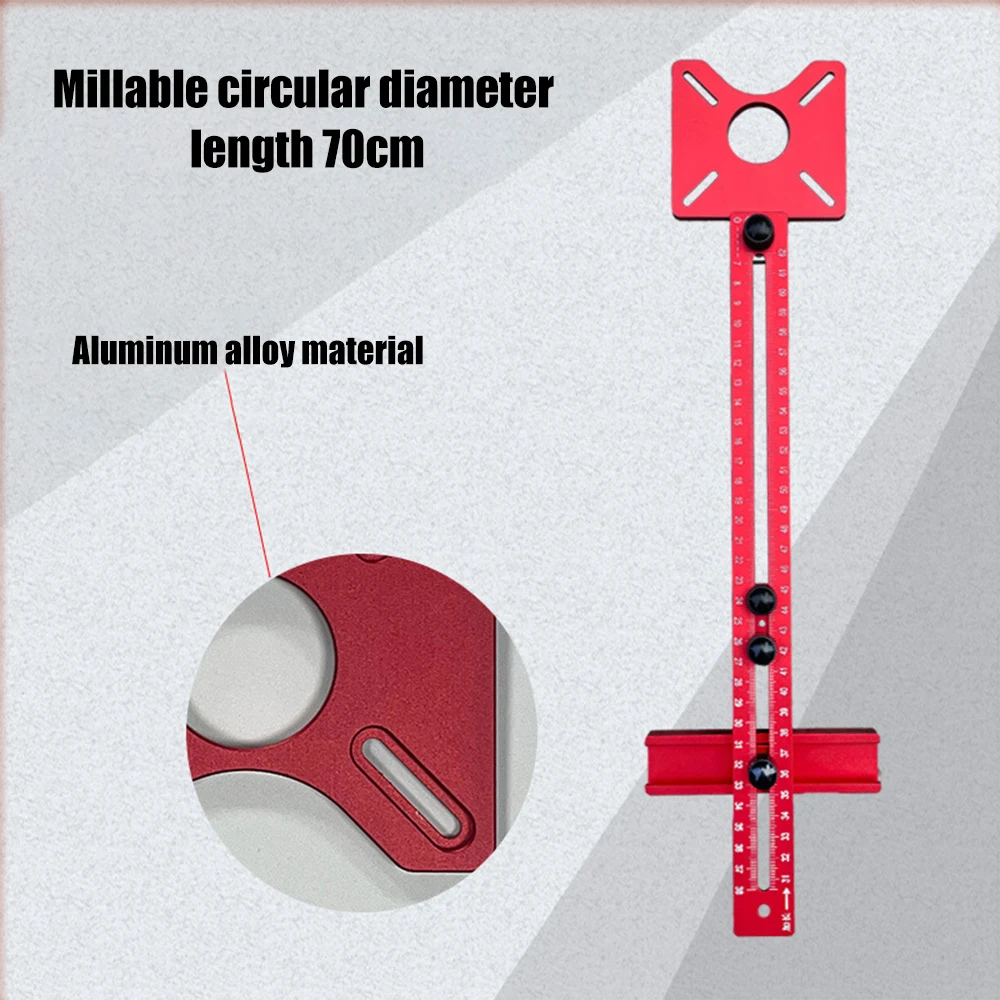 Woodworking Cutting Milling Circular Guide Board Tool Auxiliary Circular Hole Slotting Positioning Circle Milling Groove Bracket