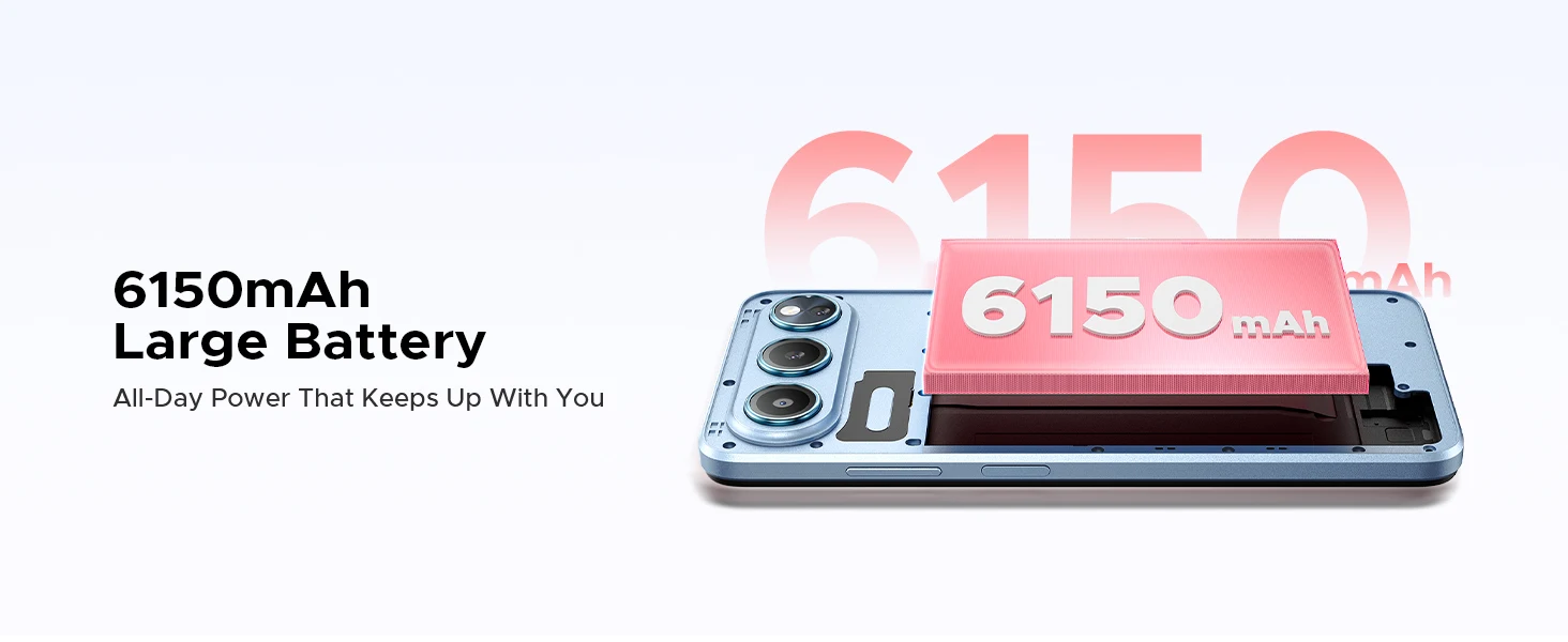 Doogee Note 60 Smartphone 6150Mah Battery 6.56'' Display 32Gb(3+29) 128Gb 13Mp Main Camera Unisoc T7225 Android 16 Mobile Phone