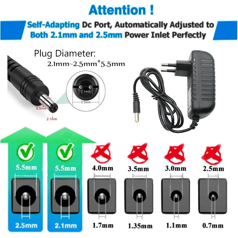 AC DC 24V Power Supply Adapter 1A 220V To 24V 1000MA Universal Wall Charger For LED Driver Transformer Adapter EU US Plug