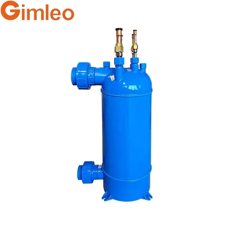 For 39kw Titanium Heat Exchanger Aquarium Chiller for Fish Tank Water Pool Heat Pump Heat Exchanger