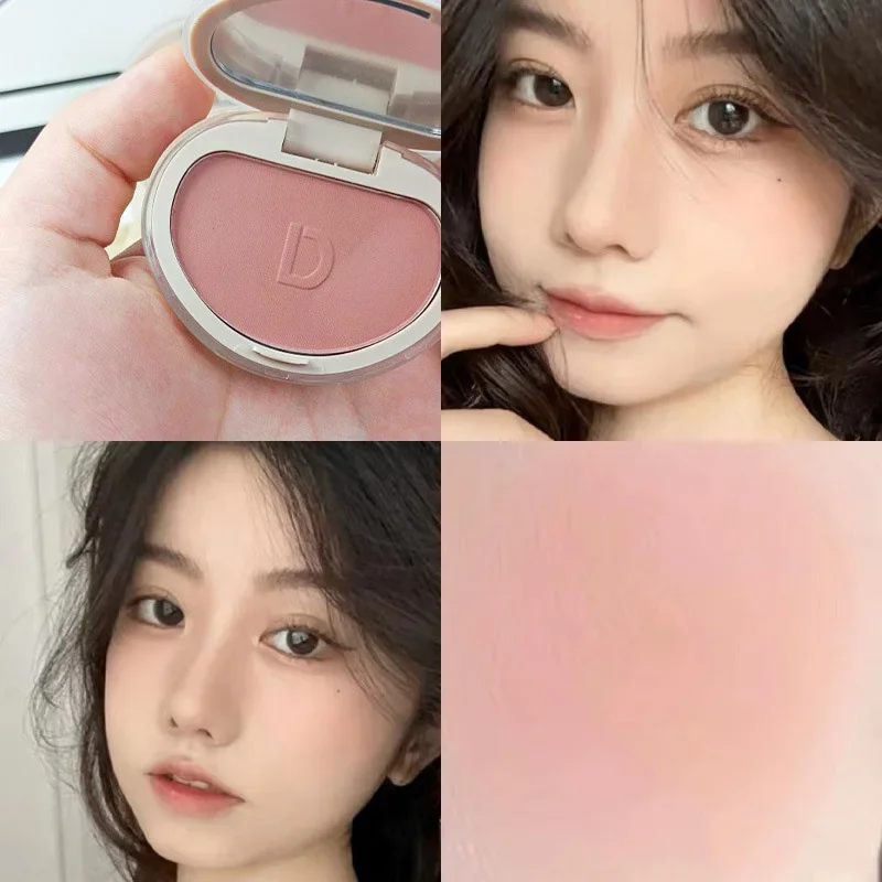 Monochrome Blush Palette Cheek Tint 7 Color Peach Pink Blush Makeup Rouge Contour Shadow Palette Waterproof Women Blush Cosmetic