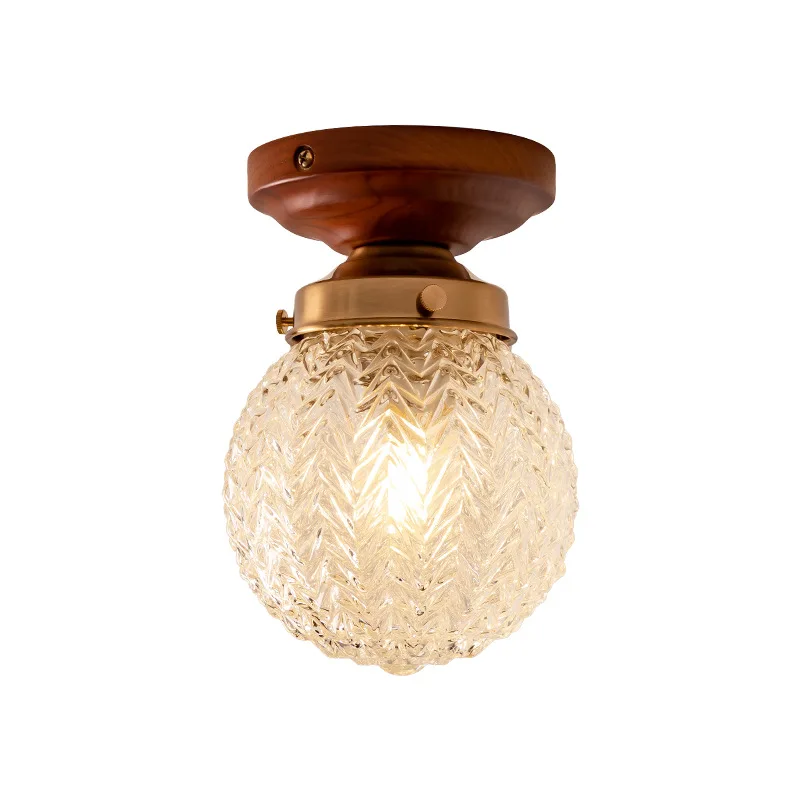 

French retro medieval entry light, entrance light, aisle light, American wabi-sabi wind cloakroom, balcony ceiling light
