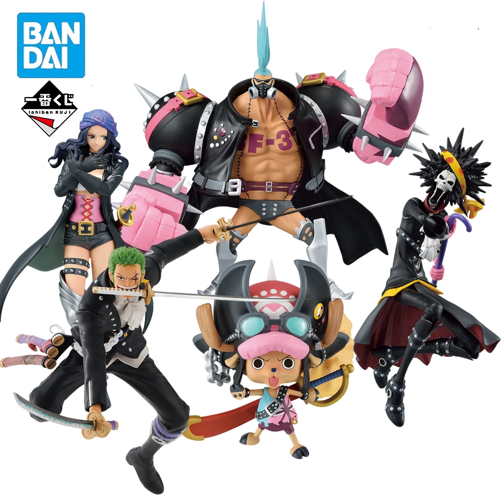 

In Stock Bandai Anime One Piece Roronoa Zoro Nico Robin Chopper BROOK FRANKY Action Figures 18CM PVC Collectible Boxed Model Toy