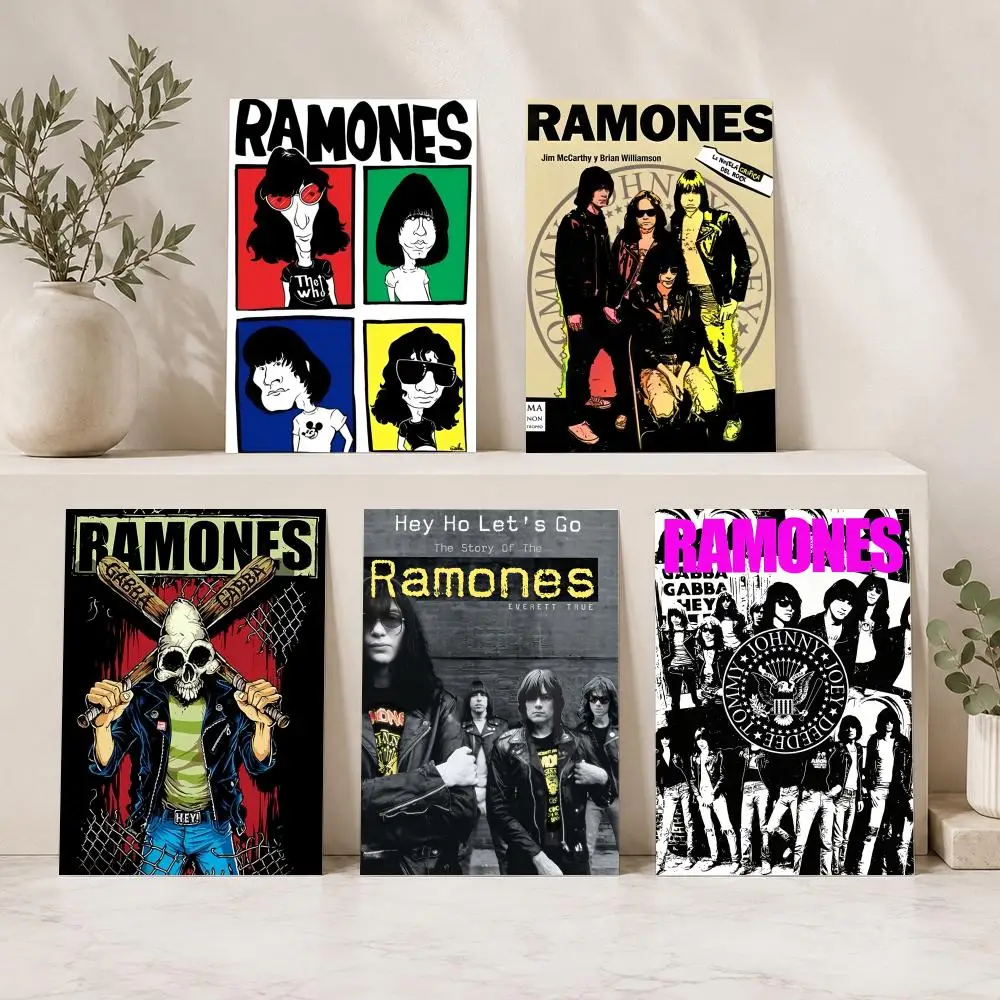 R-Road To Ruin Ramones Band Painting Calligraphy Modern Canvas Wall Art for Bedroom & Living Room | Home Decor Gift