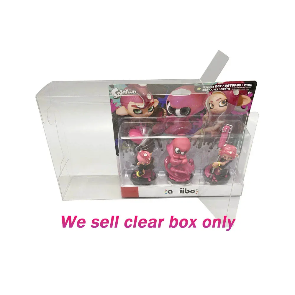 Transparent PET Protective cover For Switch NS amiibo Splatoon 2 game special edition limited version clear display storage box