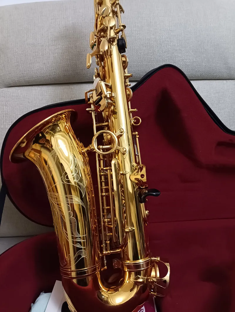 France Original 1:1 key R54 Gold Alto Eb Tune Saxophone 54 Model E Flat Sax with Reeds Case Mouthpiece Professional