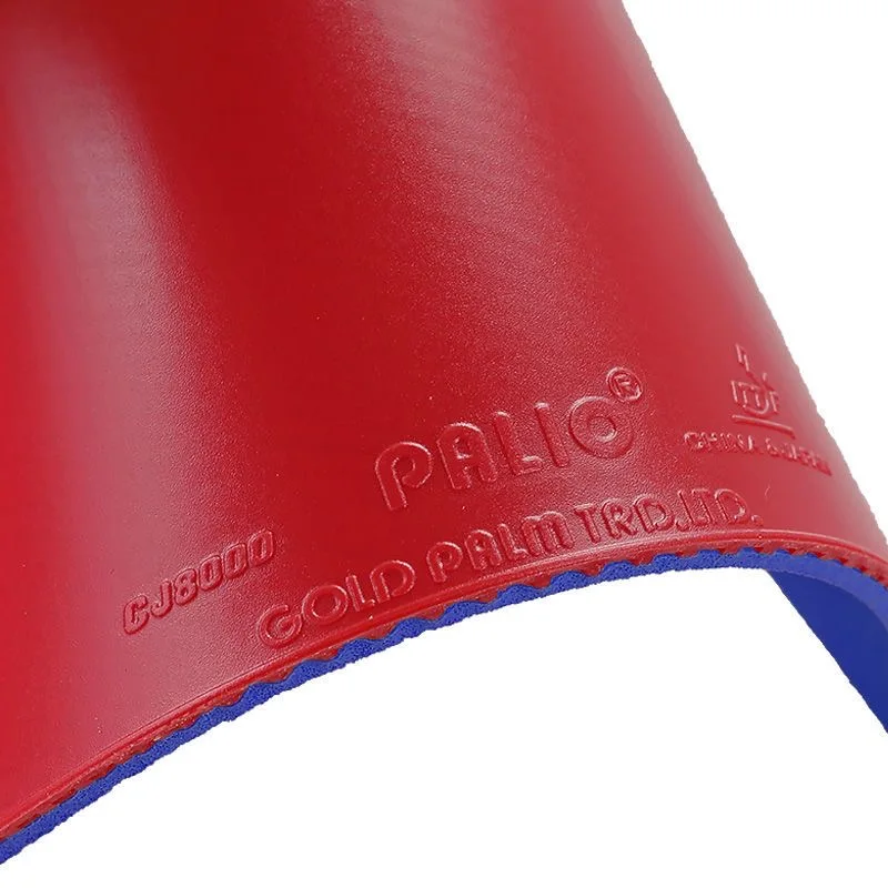 باليو CJ8000 مطاط تنس الطاولة المقاطعي مع إسفنجة كعكة زرقاء / برتقالية جيدة في السرعة ودوارة للاعب محترف #5