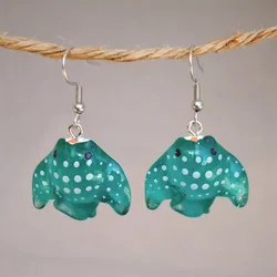 Manta sting ray earrings  cute kawaii earrings