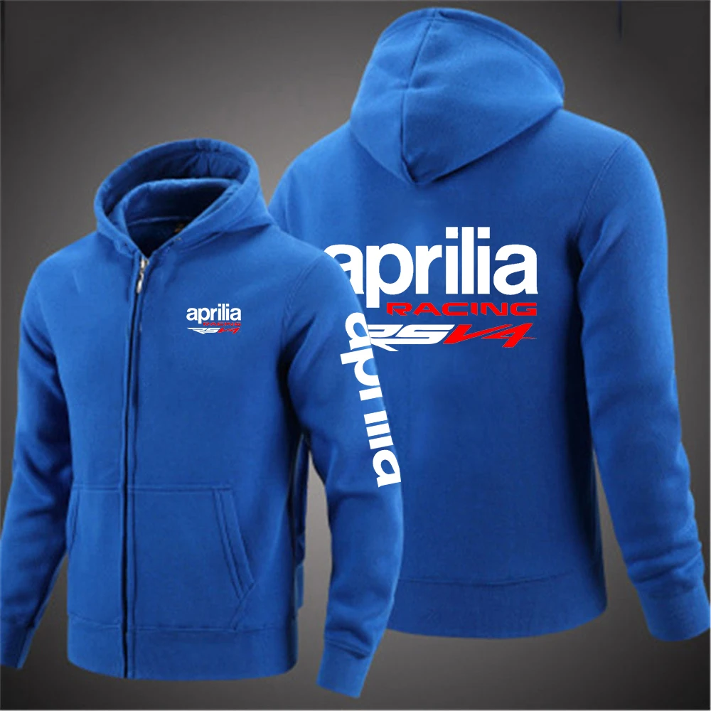 Aprilia Racing RSV4 2023 Men\'s Printing Hooded Sleeve Leisure Autumn Leisure Harajuku Zipper Comfortable Coat Sweatshirt Jacket