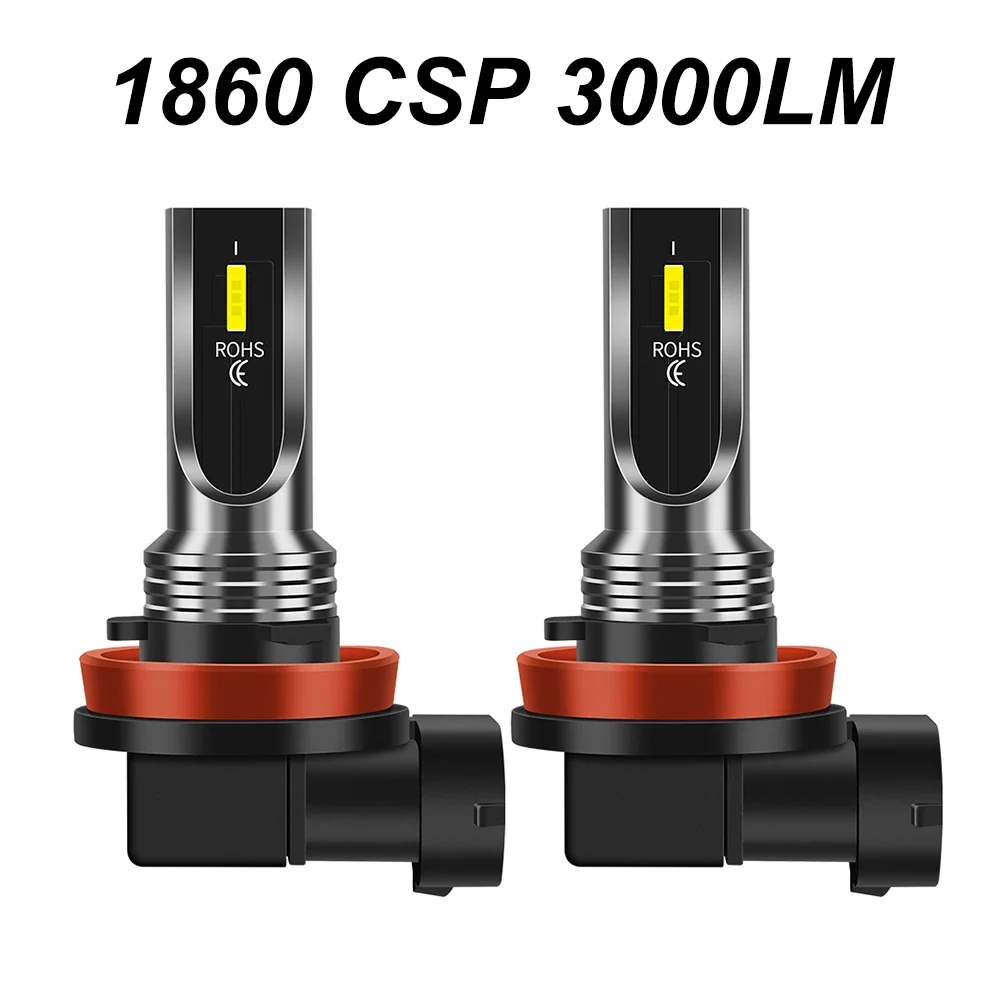 2Pcs HB4 9006 HB3 9005 1860 CSP H7 H8 H11 Led H6 P15D H16 5202 PSX24W 2504 Fog Lights Bulb White Yellow Car Lamp Car Light 12V