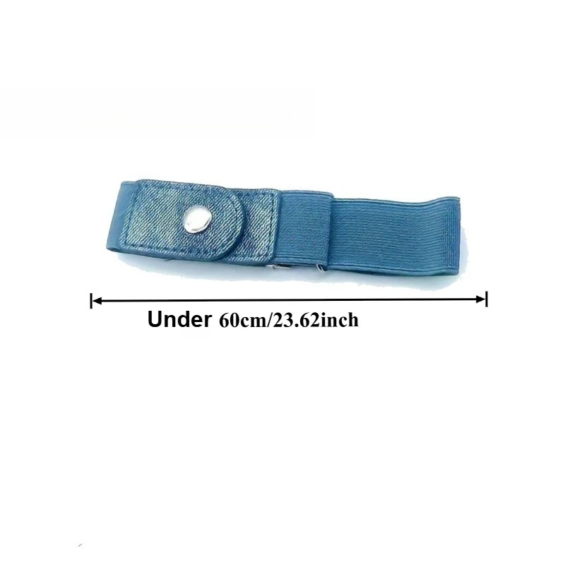 2pcs/set Stretch Belt For Pants Jeans Casual Buckle Free Adjustable Invisible Belt Western-Styles Belts for Men and Women