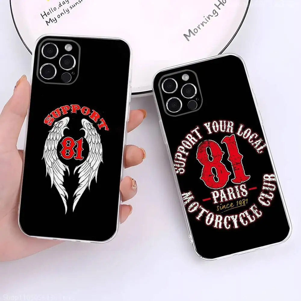 

Hells Angels M-Motorcycle 81 Phone Case For iPhone 17,16,15,14,13,12,11 Pro,Max,Plus,X,XS,XR,SE4,E Mini Transparent Soft Cover