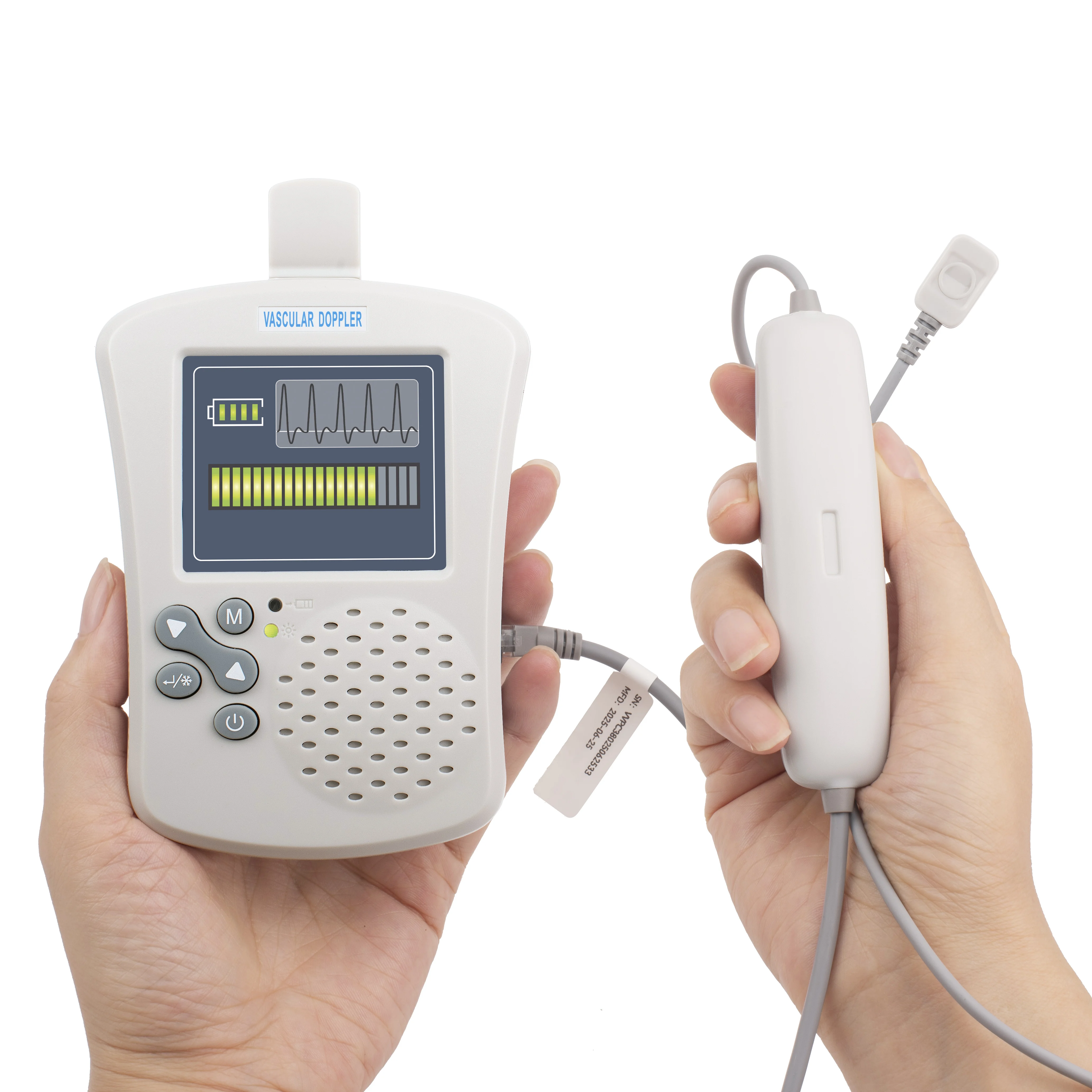 Handheld Reusable Veterinary Vascular Flow Detector Portable Animal Blood Vessel Doppler Detector For Dog Cat Pet Hospital Diagn
