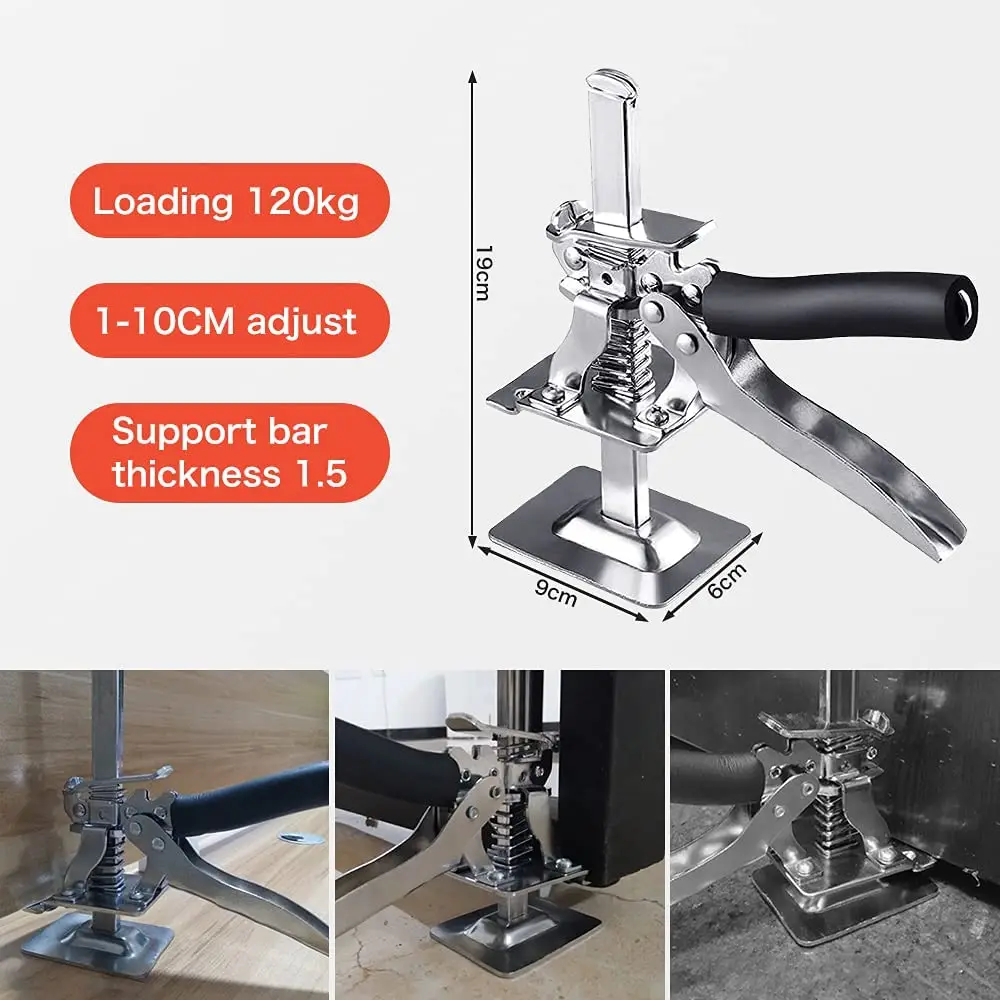 Anti Slip Board Lifter Cabinet Jack Stainless Steel Tile Height Regulator Precision Locator Wall Leveling Lifting Construction
