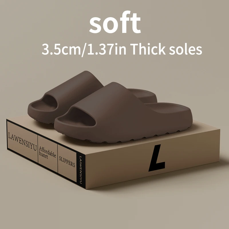 Coconut Slippers Women Fashion Sandals Non Slip Men Thick Shoes Couples Summer New Slides High Quality Lightweight EVA Bedroom