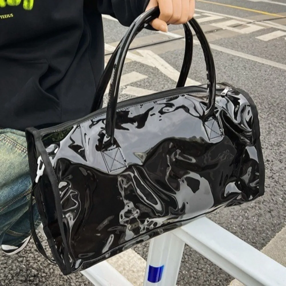 

Вместительная прозрачная сумка через плечо из водонепроницаемого ПВХ, большая пляжная сумка для плавания на одно плечо