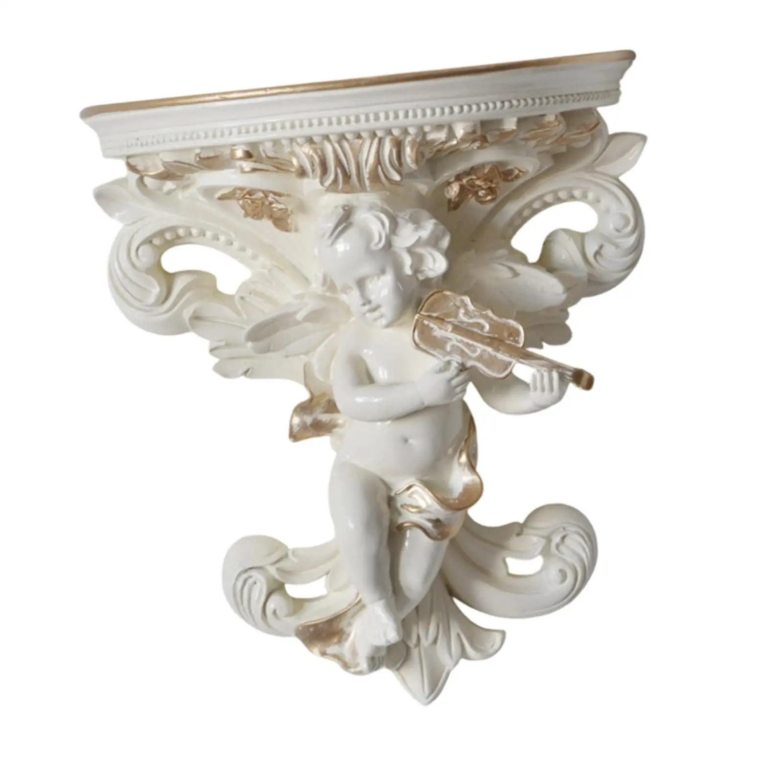 Decorative Floating Shelf Resin Statue Figurine Display Dorm Storage Collectible Home Decor Organizer for Nursery Planter