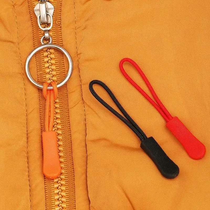 50 Stück Reißverschluss-Ziehgriffe, passend für Seilanhänger, Ersatzclip, Reparatur für kaputte Schnallen, Reißverschluss-Schnur, Reisetasche, Koffer, Zelt – Detail 2
