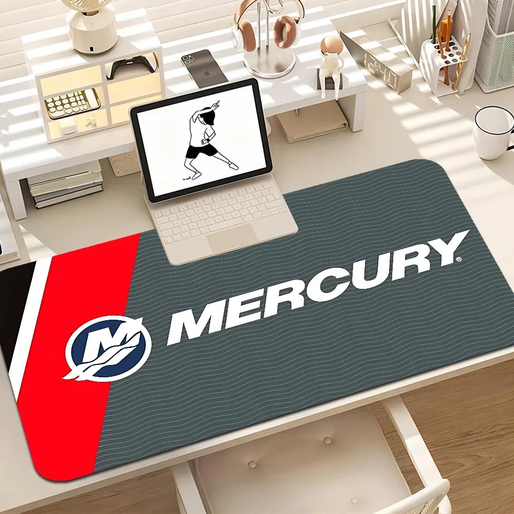 Mercury Racing Large XXL Desktop Desk Mat Kawaii Gaming Accessories Students Writing Pad For PC Desk Pad