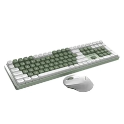 AUSDOM Hola111 Mechanical Keyboard 2.4G Wireless Gaming Esports Home Office Keyboard 111 Full Key TTC PBT Keycaps For Windows PC