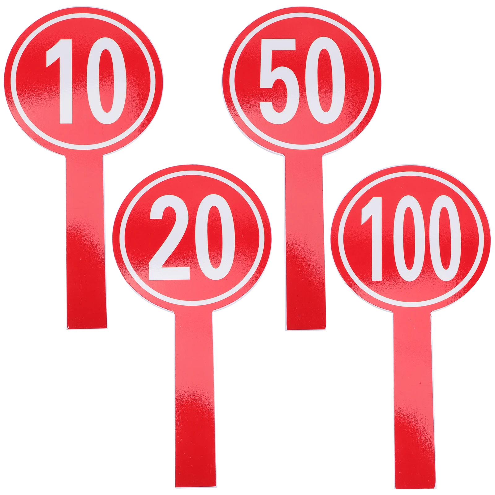 

4pcs Double Sided Handheld Whiteboard For Voting Scoreboard Blank Dry Erase Paddle Classroom Use Judges Scoring Auction Lap