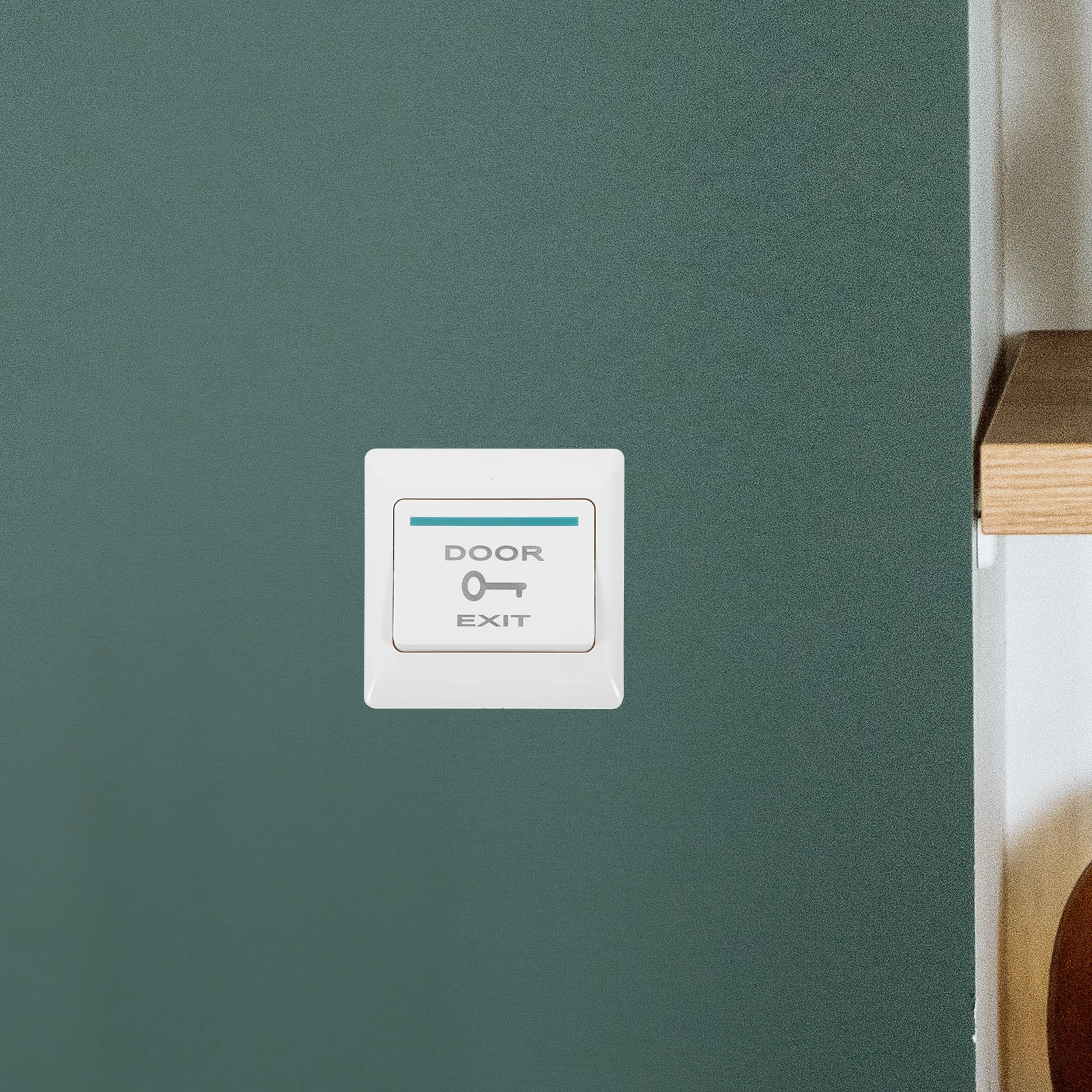 

Door Access Control Panel Cover Flexible Exit Button Plate For Office Cafe Restaurant Ring Doorbell Wall Mount Protector