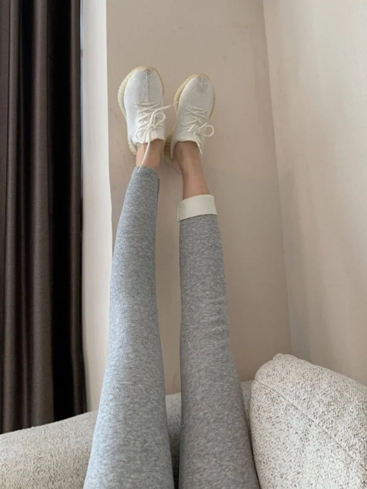 Pantalon amincissant Bla couche de Base pour femme, vêtement d'extérieur, chaud, coupe serrée, à revers, taille élastique, Long, nouvelle collection hiver