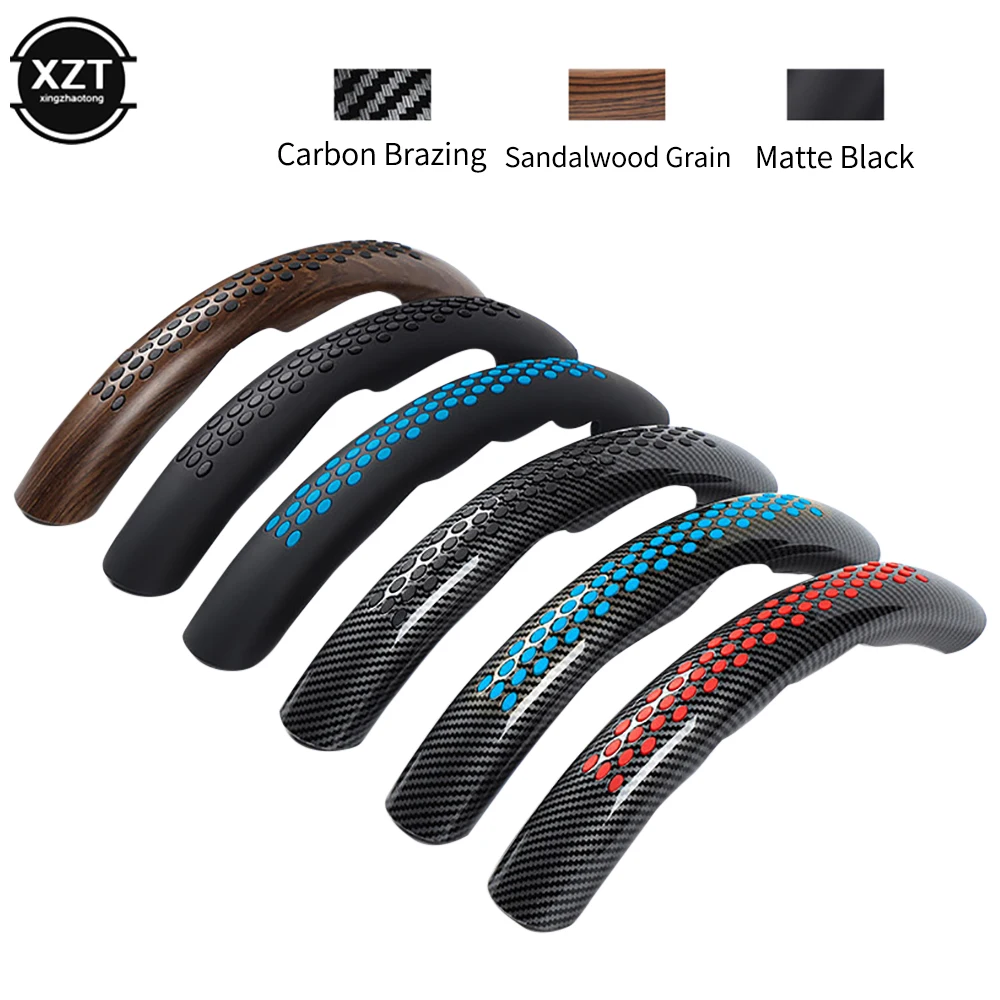 2pcs/set Car Steering Wheel Cover Anti-slip Silicone Steering Protection Accessories Universal Steer Wheel Booster Cover For Car