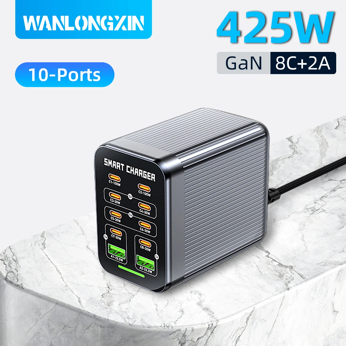 고속 다중 포트 USB C 충전기 이미지