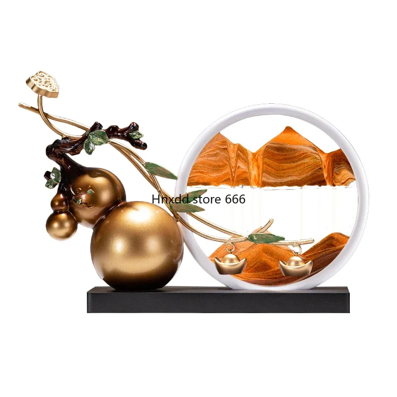Persimmon Ruyi gourd quicksand painting ornament
