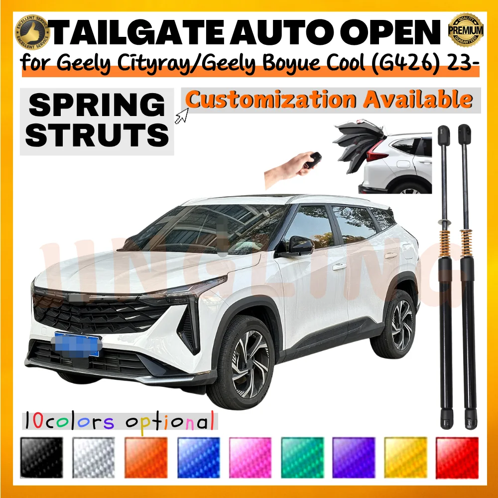 

Qty(2) Trunk Struts with Spring for Geely Cityray (G426) SUV 2023-present Rear Tailgate Boot Lift Supports Shock Absorbers